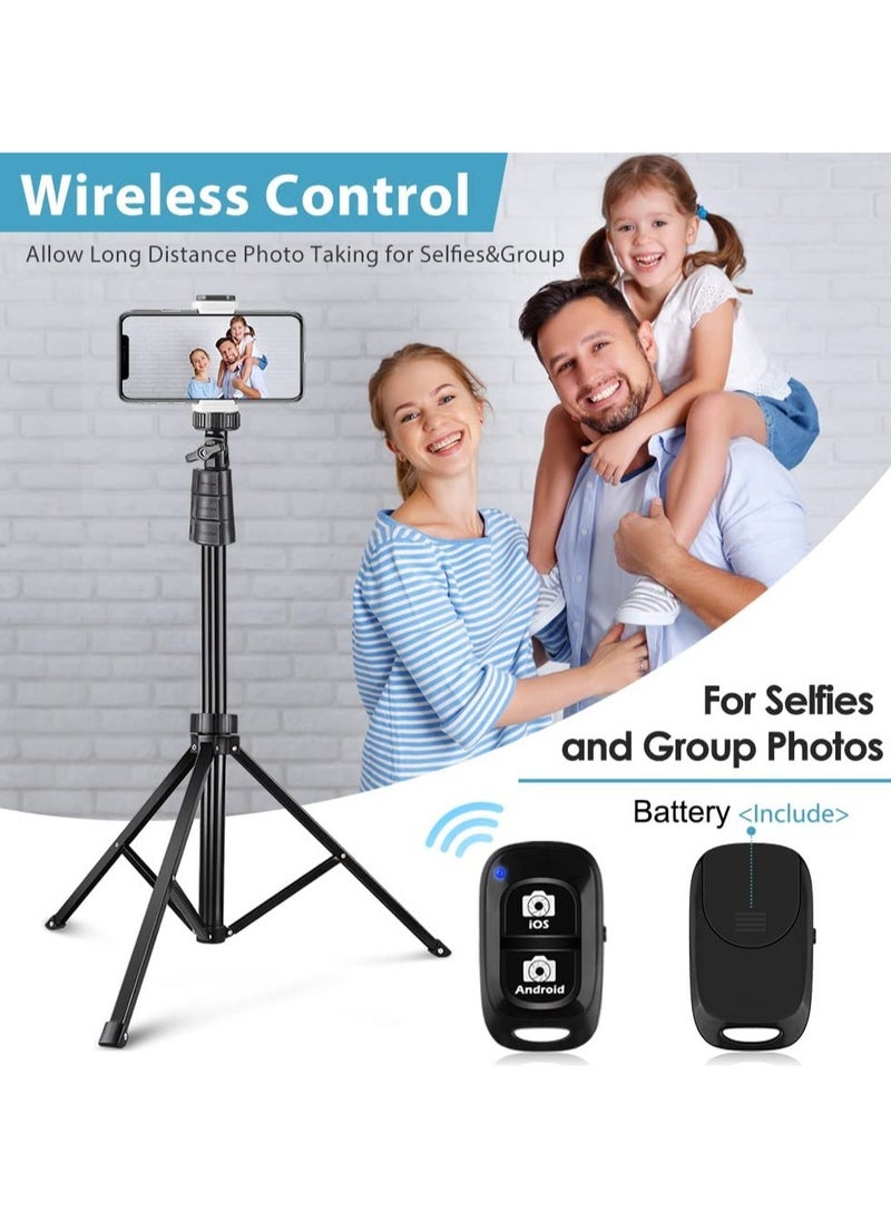 ELTRAZONE - Selfie Stick,Phone Tripod Stand with Remote, Cell Phone Stand Tripod with Phone Holder for Vlogging - Image 1