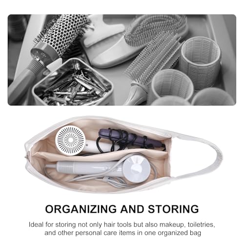 idoltimes Quilted Hair Tools Travel Bag, Compatible with Dyson Airwrap Styler, Portable Cotton Floral Organizer Case for Shark FlexStyle Attachments Storage - Image 2