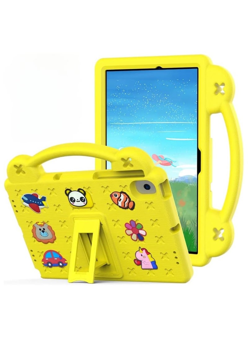 VKL Huawei Matepad SE 10.4 Inch case for, Heavy Duty EVA Foam Shockproof Cover Kids Proof Case with Stand (Yellow)