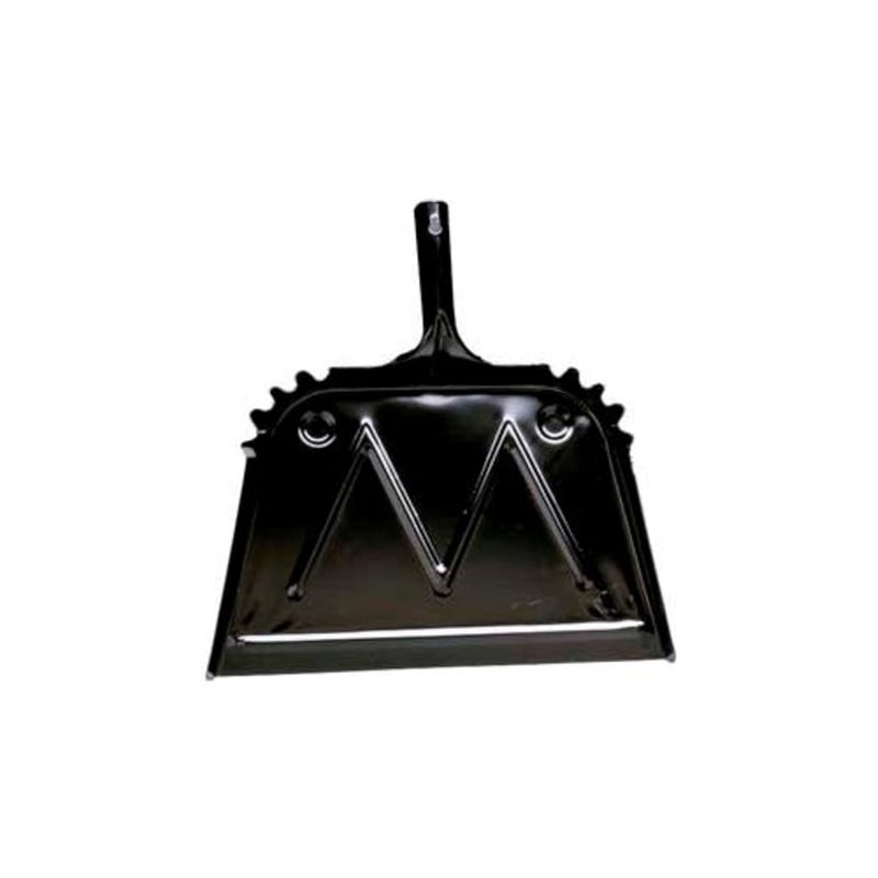 4216 Black Metal Dust Pan, 16" Width x 15-1/2" Height