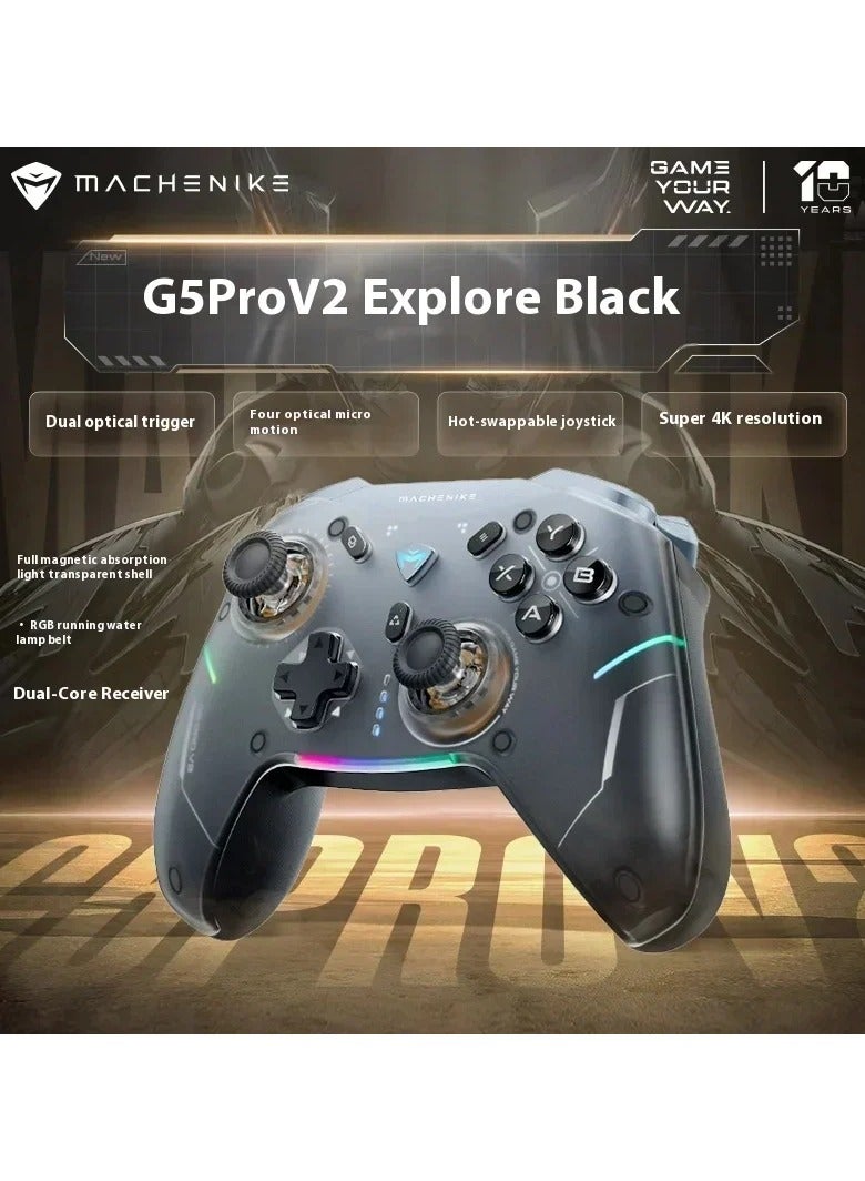 ماكينيك لوحة ألعاب G5pro V2 بثلاثة أوضاع تحكم مخصصة لجهاز كمبيوتر شخصي يعمل بنظام Steam وبلوتوث لاسلكي - Image 2