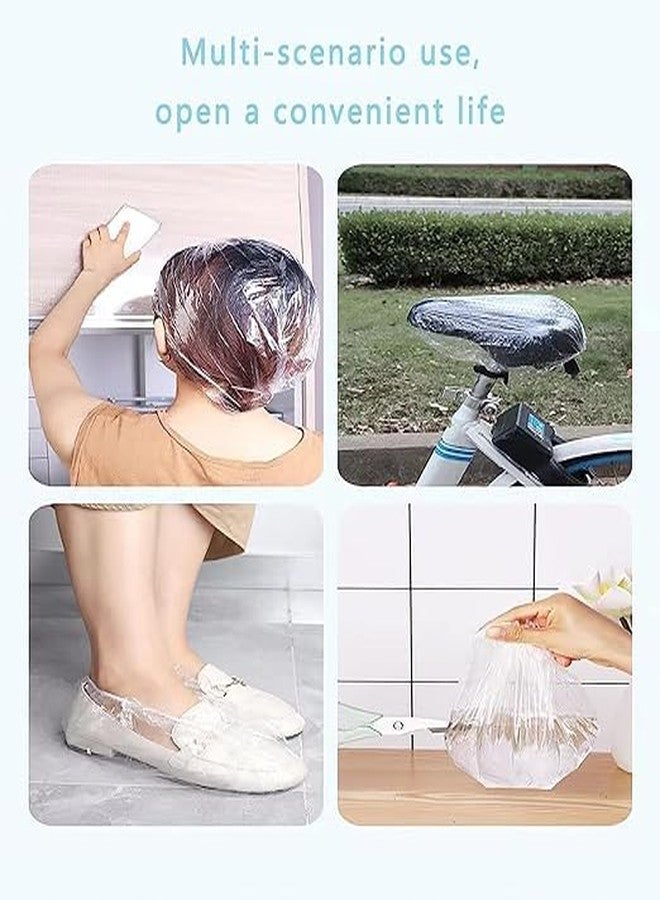 PALMATE Waterproof Reusable Shower Caps for Women with Elastic (100 Pieces) - Image 5