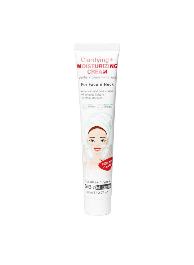 BioMiracle Clarifying And Moisturizing Face And Neck Cream, Ph Balance - 2.7 Fl Oz  - Image 1