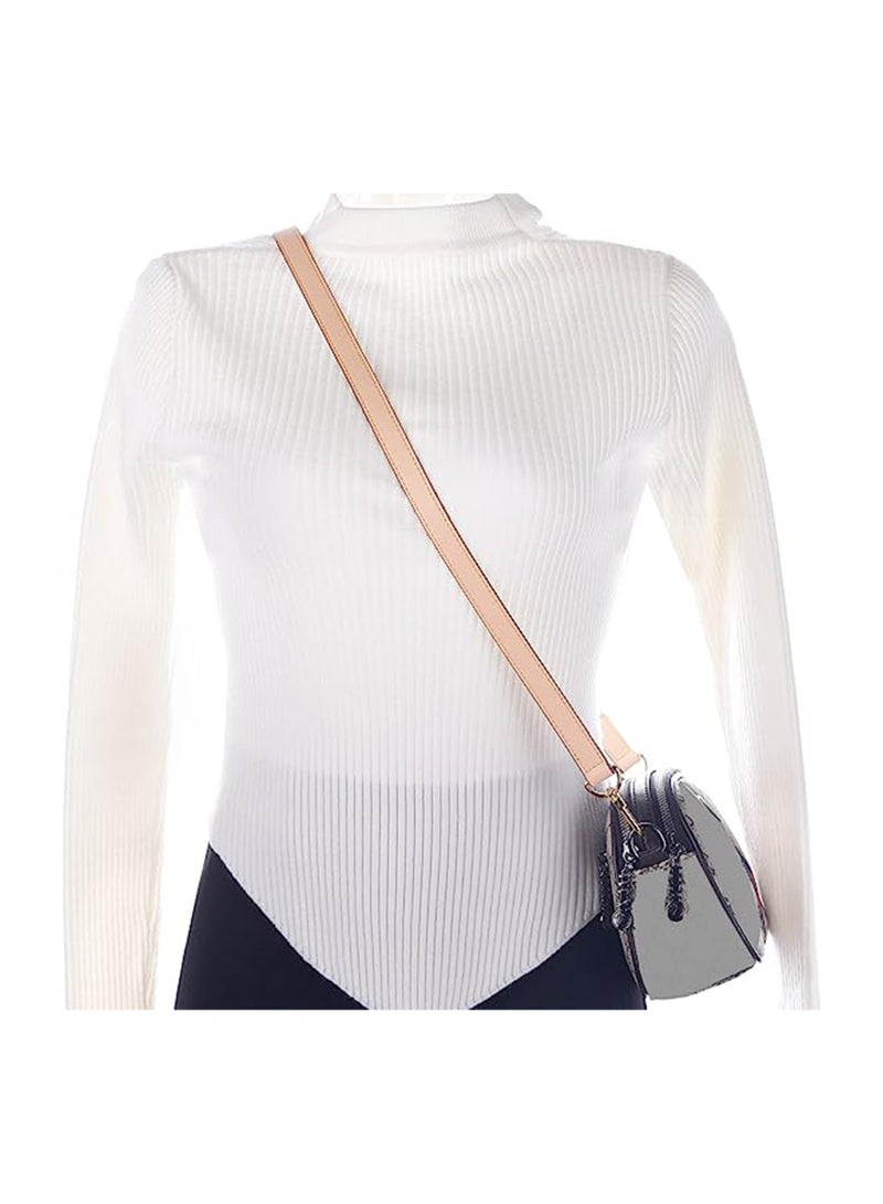 SOLARAE Purse Strap Adjustable Crossbody Strap, Leather Replacement Shoulder Strap, Suitable for Crossbody Bags Bucket Bags Shoulder Bags, Width 0.7inch - Image 4