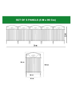 Vota Grills Lily's Garden steel Fence Set 5 pcs  - Image 4