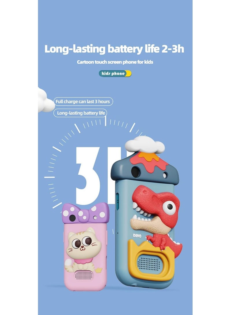 BlueFire Kids Touchscreen Smartphone Toy – 2.8” HD Display, 360° Rotating 48 Mega Pixel Dual Camera, MP3 Player, Built-in Games, 28 Wallpapers, Video Recorder, Lanyard – Perfect Learning Phone for Girls & Boys Ages 2-6 (1000mAh Battery, TF Card Support) - Image 5