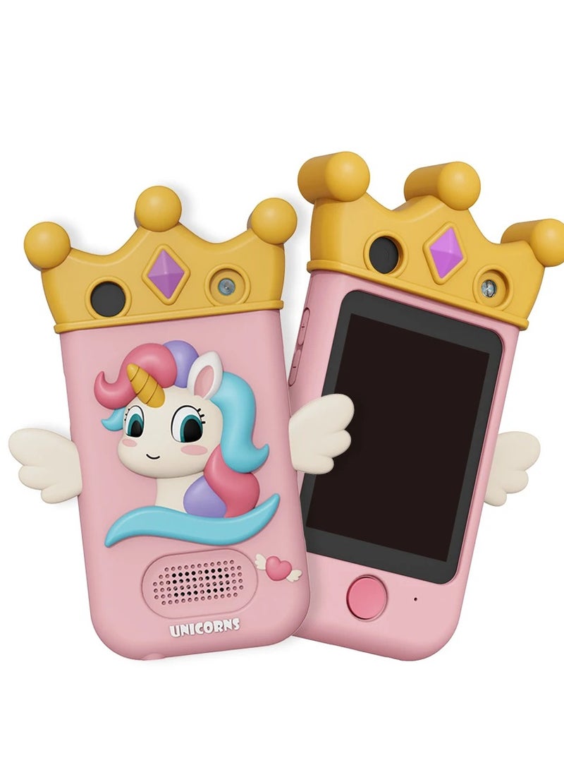 BlueFire Kids Touchscreen Smartphone Toy – 2.8” HD Display, 360° Rotating 48 Mega Pixel Dual Camera, MP3 Player, Built-in Games, 28 Wallpapers, Video Recorder, Lanyard – Perfect Learning Phone for Girls & Boys Ages 2-6 (1000mAh Battery, TF Card Support) - Image 3