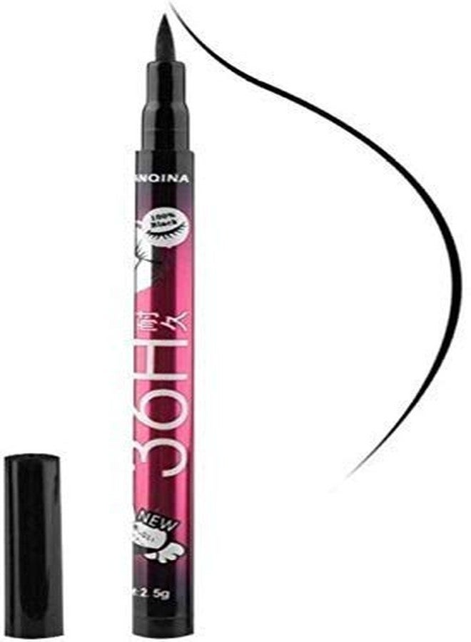 Jangra Tya 6155 Multicolour Makeup Kit and 7 Pink Makeup Brushes Set, 36H Waterproof Eyeliner Pencil with Pink Beauty Blender - (Pack of 10) - Image 4