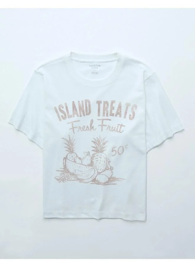 American Eagle AE Oversized Food Graphic T-Shirt