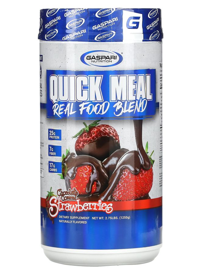 Gaspari Nutrition Quick Meal Real Food Blend Chocolate Covered Strawberries 2.75 lbs (1250 g)