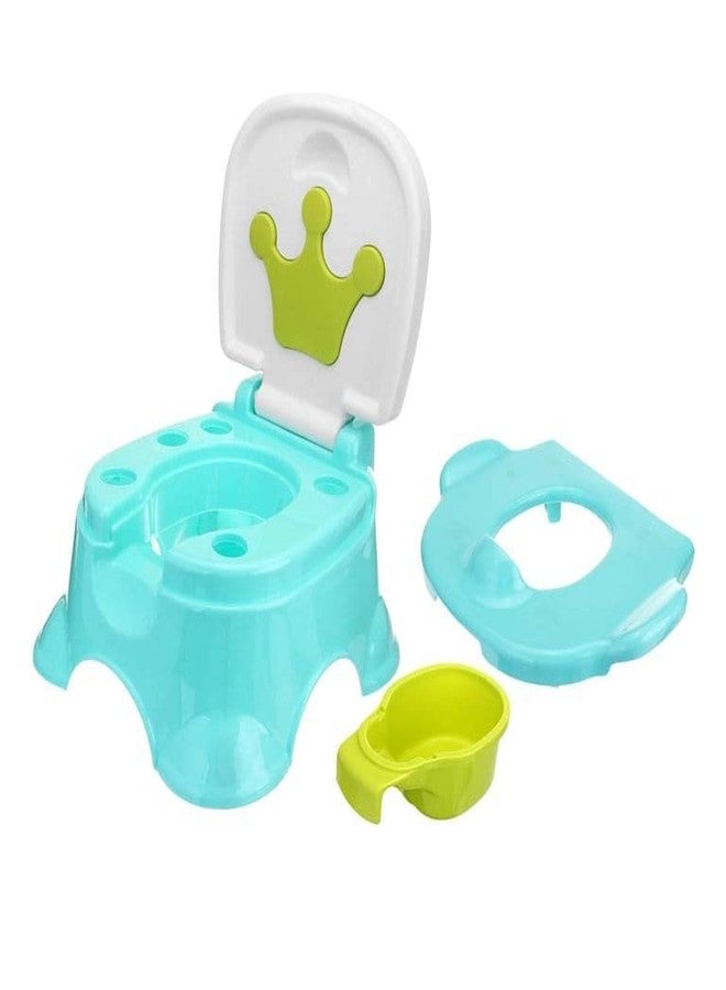 RIANZ Royal Baby Potty Training Seat with Lid, Potty pot, potty seat for 1 + Year child, potty trainer with Detachable Potty Bowl, Suitable for potty training of Boys & Girls (Light Green - 1 Pc) - Image 3
