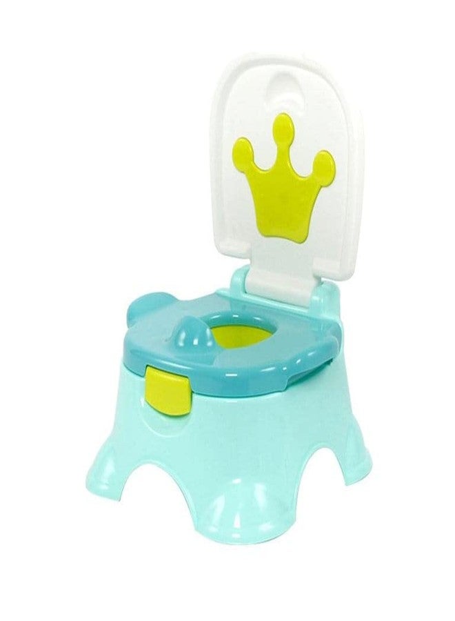 RIANZ Royal Baby Potty Training Seat with Lid, Potty pot, potty seat for 1 + Year child, potty trainer with Detachable Potty Bowl, Suitable for potty training of Boys & Girls (Light Green - 1 Pc) - Image 1