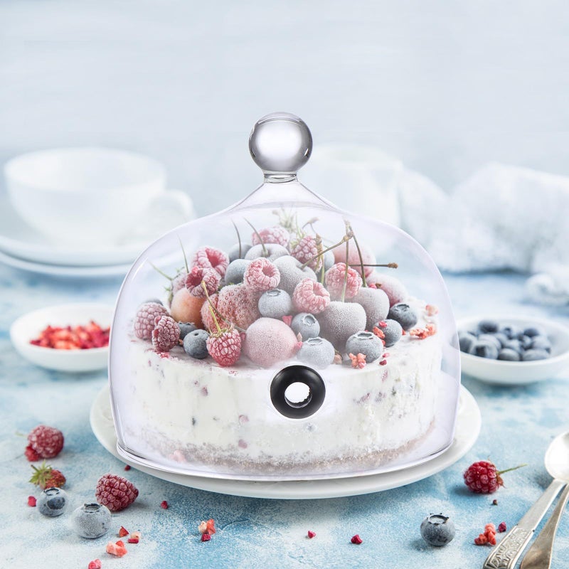 Glass Dessert Cloche Dome Cover For Cake Bread Display Kitchen Serving - Image 5
