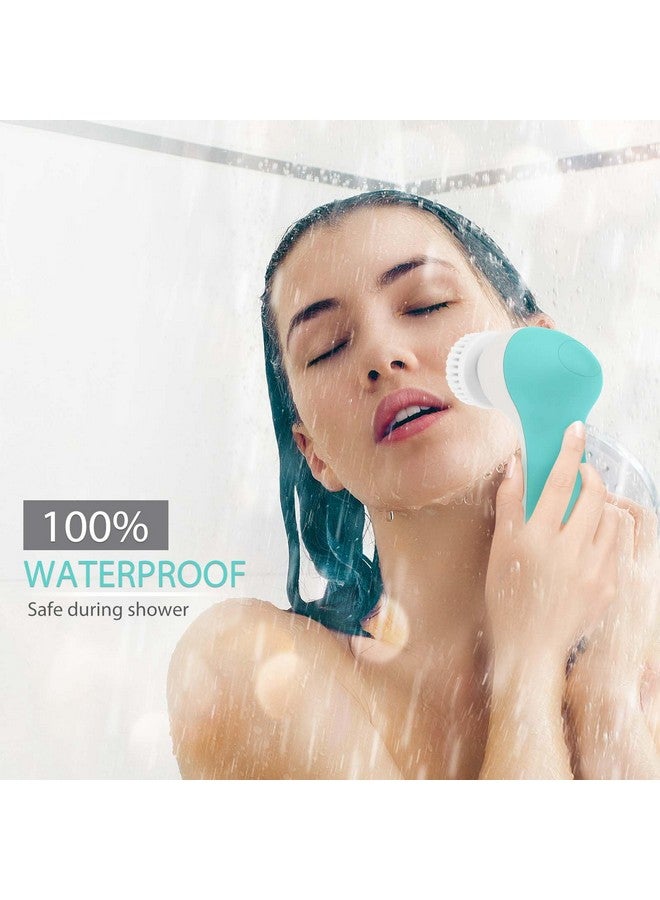 CLSEVXY Rechargeable Facial Cleansing Spin Brush Set with 4 Exfoliating Brush Heads - Complete Face Spa System by CLSEVXY - Waterproof Face Scrubber for Gentle Exfoliation and Deep Scrubbing  - Image 5