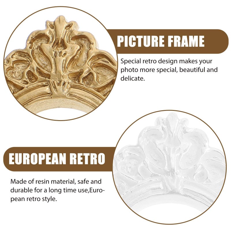 Vintage Oval Resin Picture Frames Set of 10 for DIY Crafts Jewelry Display and Home Table Decor - Image 5