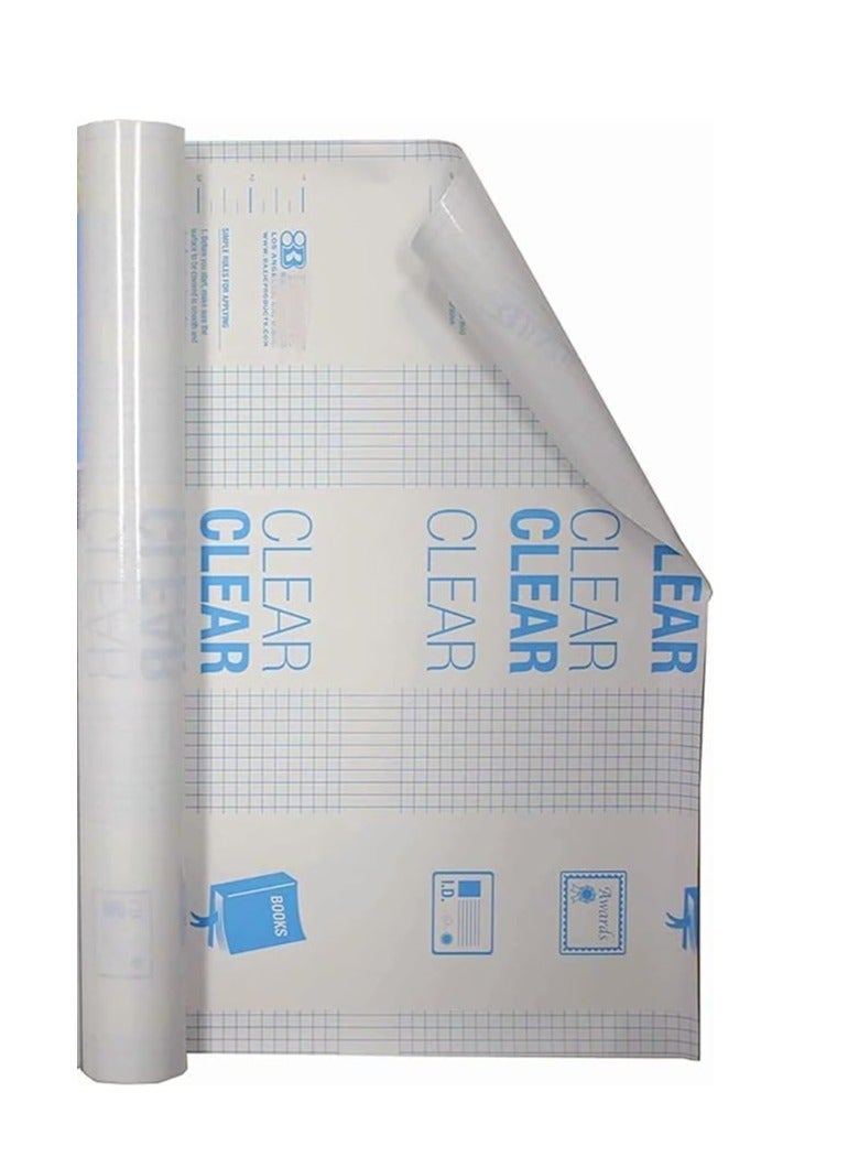 Generic Self Adhesive Cover Clear Pack of Rolls 45CM X 5 yards kids Cover Book Covers Adhesive Transparent Clear Books Covering Film Schools Notebook  - Image 2