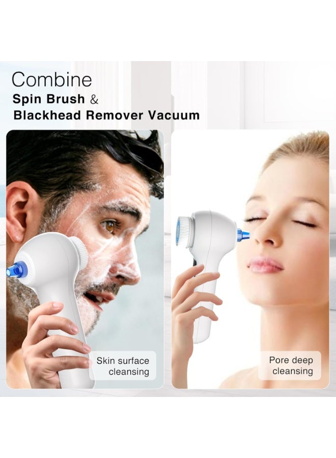 Bukela 3 in 1 Facial Cleansing Brush & Blackhead Remover, Rechargeable Face Scrubber with LCD Screen, IPX7 Waterproof, Deep Pore Cleaning, Exfoliating & Massaging for All Skin Types - Image 3