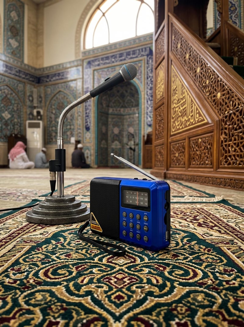 راديو FM رقمي محمول ومشغل موسيقى MP3 مع مكبر صوت قوي، منفذ USB، فتحة بطاقة TF، ومقبس سماعة رأس، صوت نقي عالي الدقة - Image 5