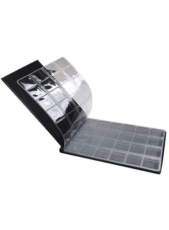 جيرن ألبوم مجموعة عملات JERN® مع 240 حاملًا لمجموعة محفظة عملات شفافة وألبوم نقود (أحمر) - Image 3