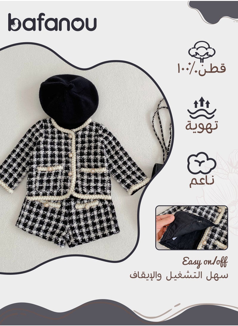 بافانو بافانو طقم ملابس حفلات أطفال بافانو طقم ملابس أطفال رضع 2 قطعة قميص كاجوال 0-3 سنوات بنطلون أزياء حديثي الولادة  - Image 2