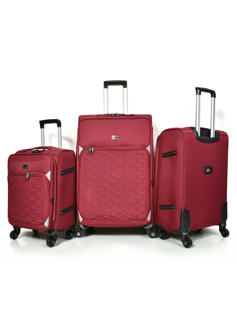 Morano Canvas Travel Bags set of 3 Pieces Size 28/24/20 inches - Image 1