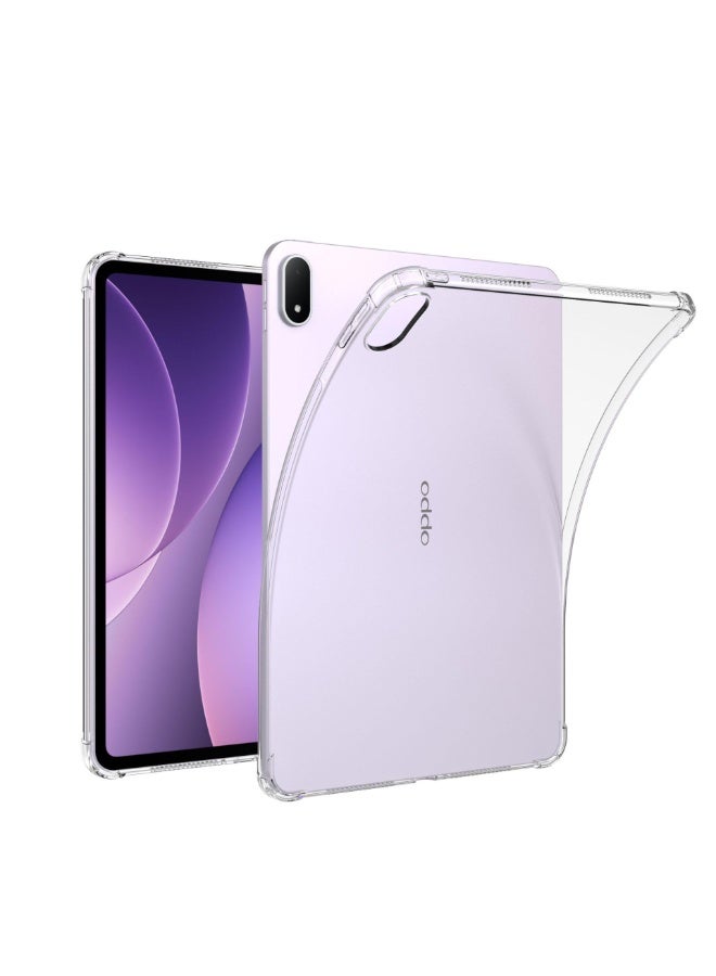 general Transparent Case Compatible with OPPO Pad 5 12.1 Inch 2025 Tablet, Four Corner Airbag Clear Shell, Soft TPU Shockproof Protective Case Cover for OPPO Pad 5 - Image 1