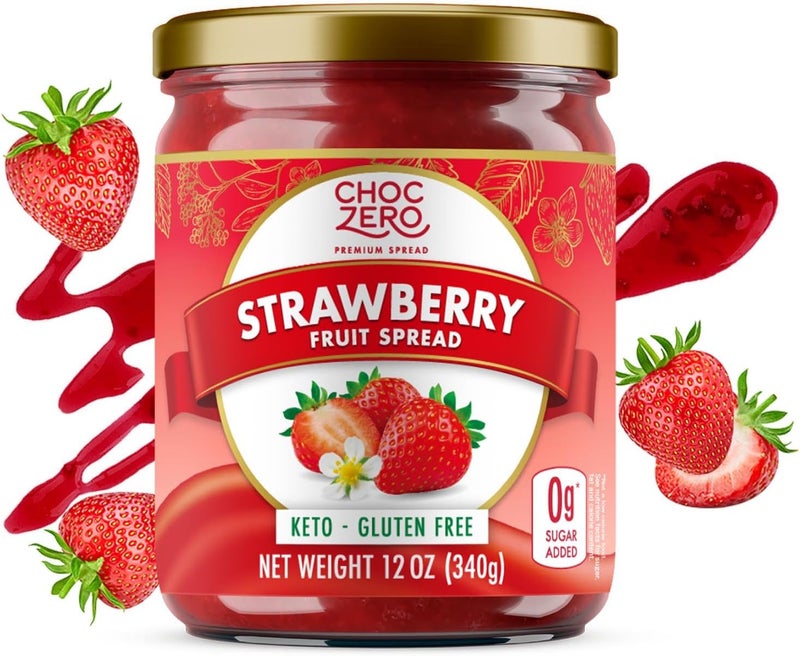 ChocZero Keto Strawberry Jam - No Sugar Added - Image 1