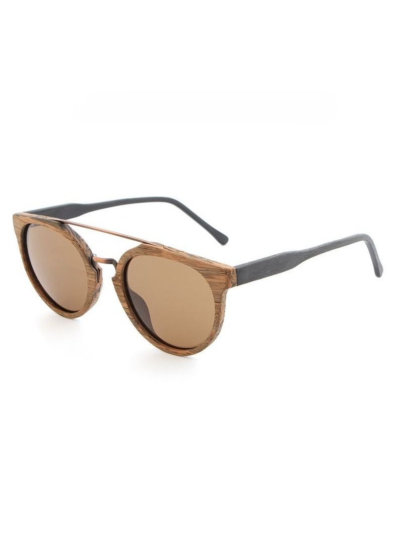 HDCRAFTER New Wood Grain Polarized Sunglasses