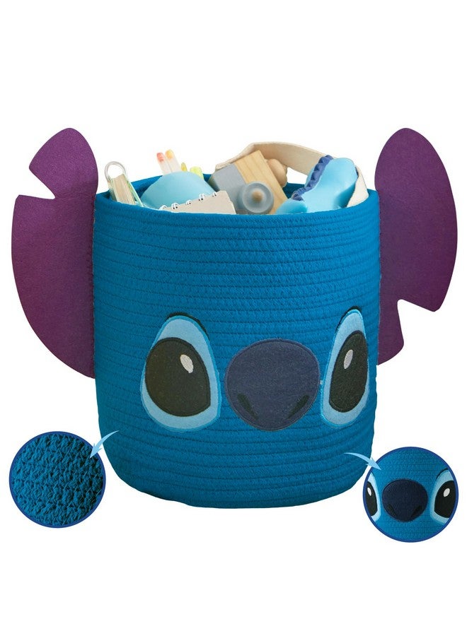 Idea Nuova Disney Stitch Figural Rope Storage Organizer Basket, 10" H x 10" W - Image 2