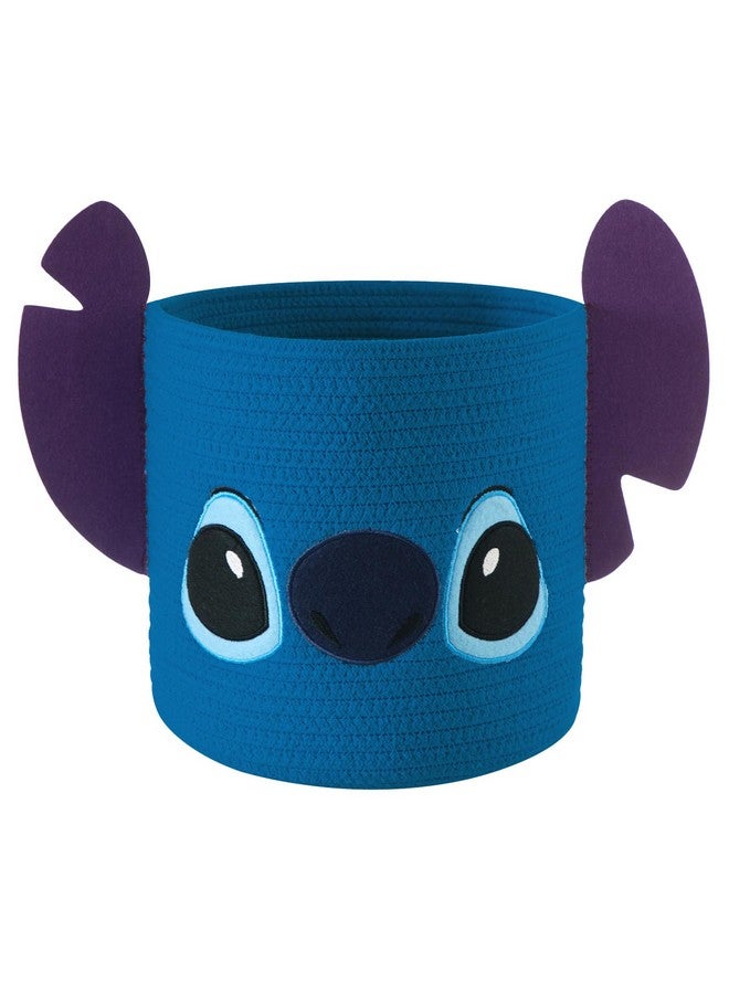Idea Nuova Disney Stitch Figural Rope Storage Organizer Basket, 10" H x 10" W - Image 1