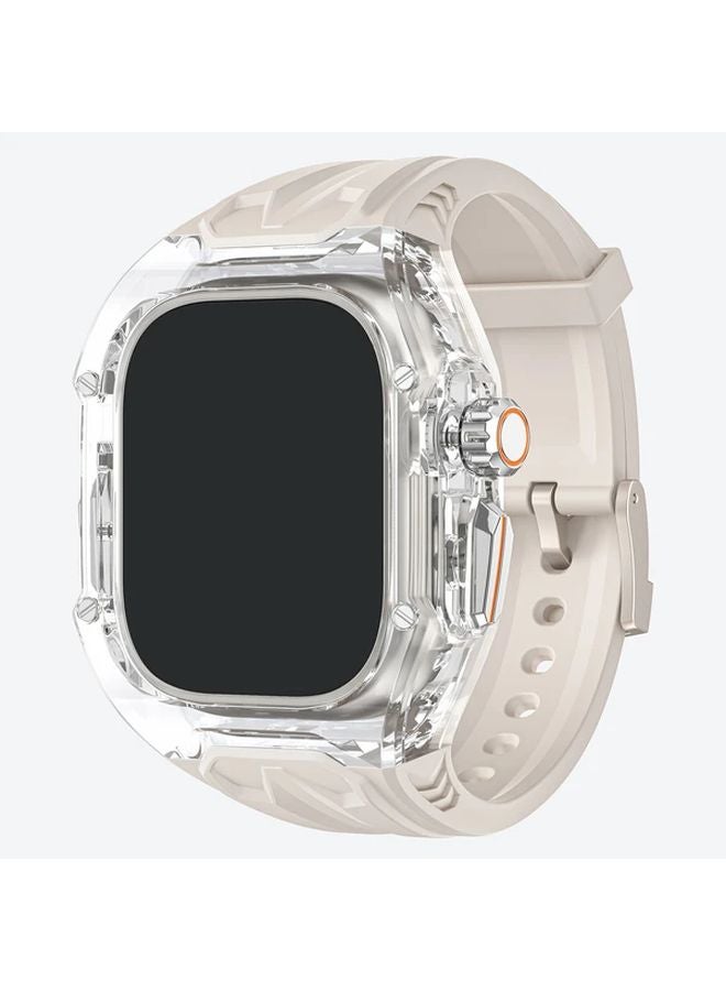 ستار كولور iWatch أولترا 1 2 49 ملم طقم تعديل الشريط بحافظة شفافة - Image 1