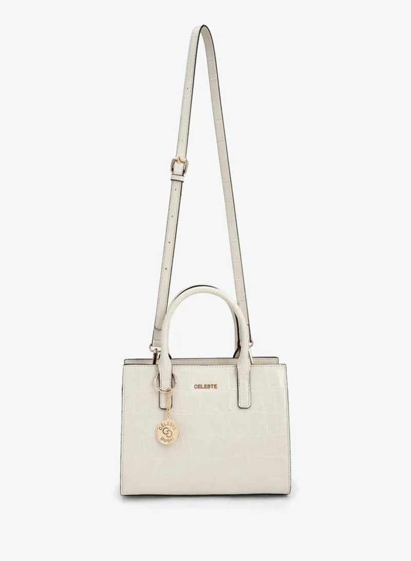 Celeste Textured Tote Bag With Double Handle