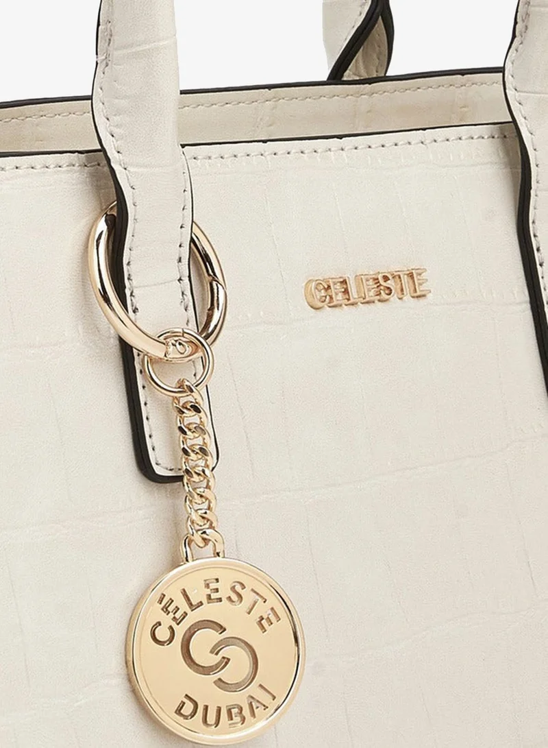 Celeste  Textured Tote Bag With Double Handle for Women | Best Price UAE