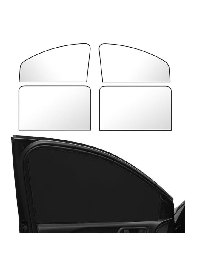 Four-piece set of car side window sunshade and sun protection magnetic car curtain - Image 1