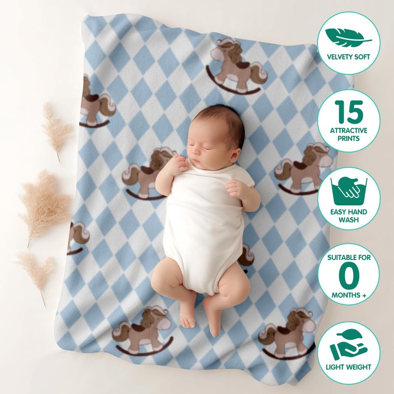 1ST STEP All Season Baby Blanket (Horse, 100 X 140 cms) - Image 3