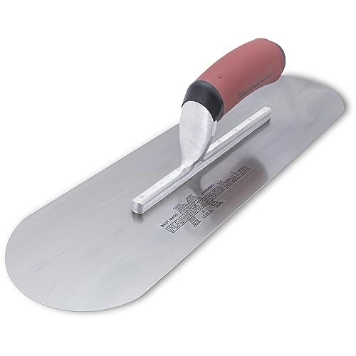 Marshalltown Pool Trowel, 16 x 4 1/2 inches, Concrete, DuraSoft Handle, XtraLite Mount, Made in The USA SP16SD - Image 1