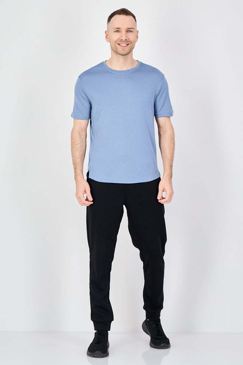 MOTION Men Sportswear Fit Short Sleeve Training T-Shirt, Slate Blue - Image 4