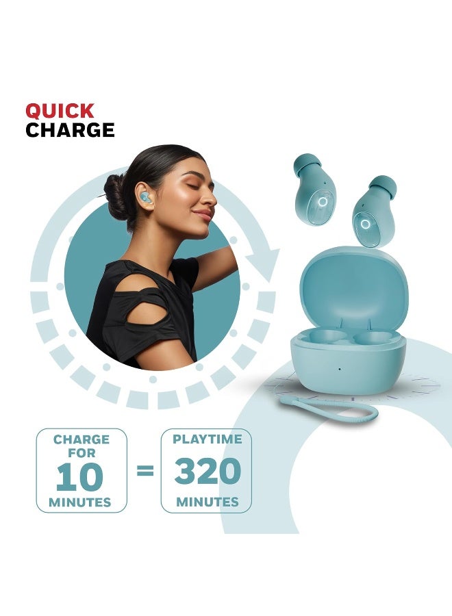 هوني ويل سماعات أذن بلوتوث Honeywell Moxie V1500 TWS مع 48 ساعة من وقت التشغيل، شحن سريع من نوع C، مقاومة للماء IPX4، بلوتوث V5.4، محركات 8mm*2، تحكم باللمس، مساعد صوتي، إلغاء الضوضاء - Image 4