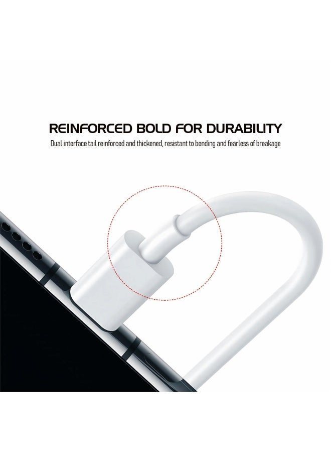 كابل USB إلى Type C للشحن فائق السرعة ونقل البيانات، 120 واط 6 أمبير، أبيض - Image 5
