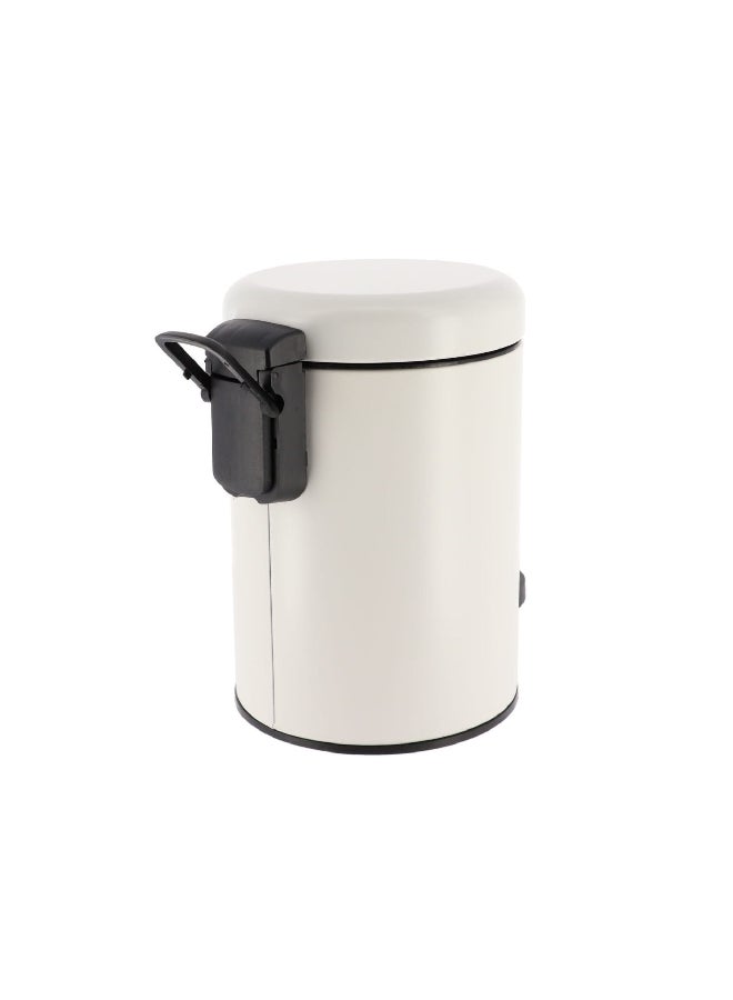 Tendance Durable Plastic Soft Close Fall Brake Lid Pedal Bin Matte White 3 L 6543100 - Image 3