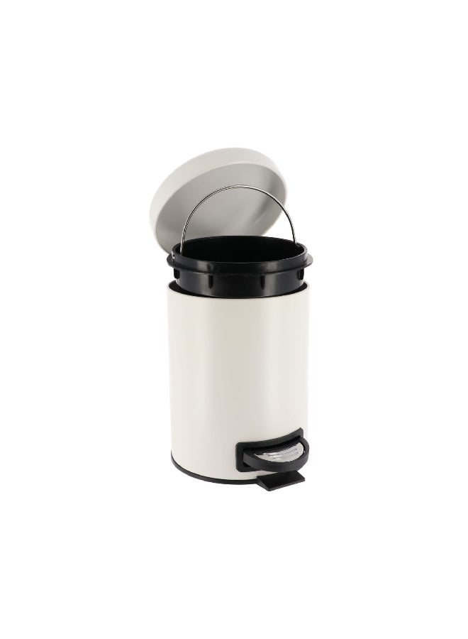 Tendance Durable Plastic Soft Close Fall Brake Lid Pedal Bin Matte White 3 L 6543100 - Image 4
