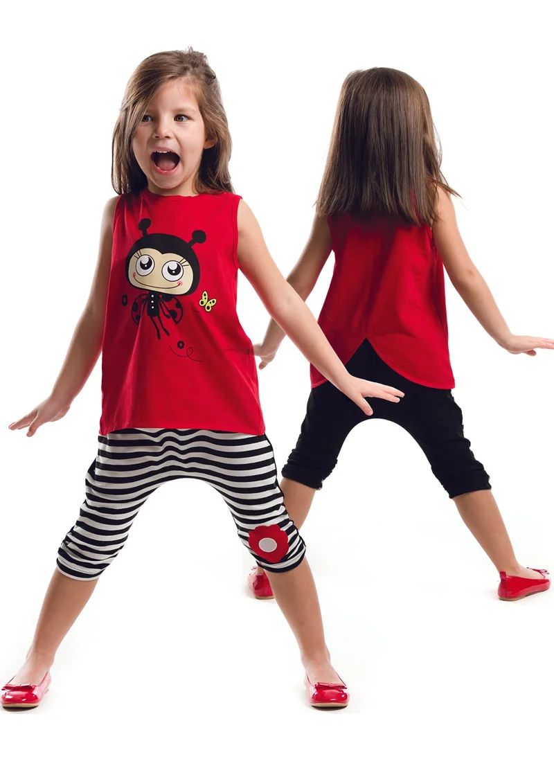 Denokids Fly Fly Girls T-shirt Capri Shorts Set