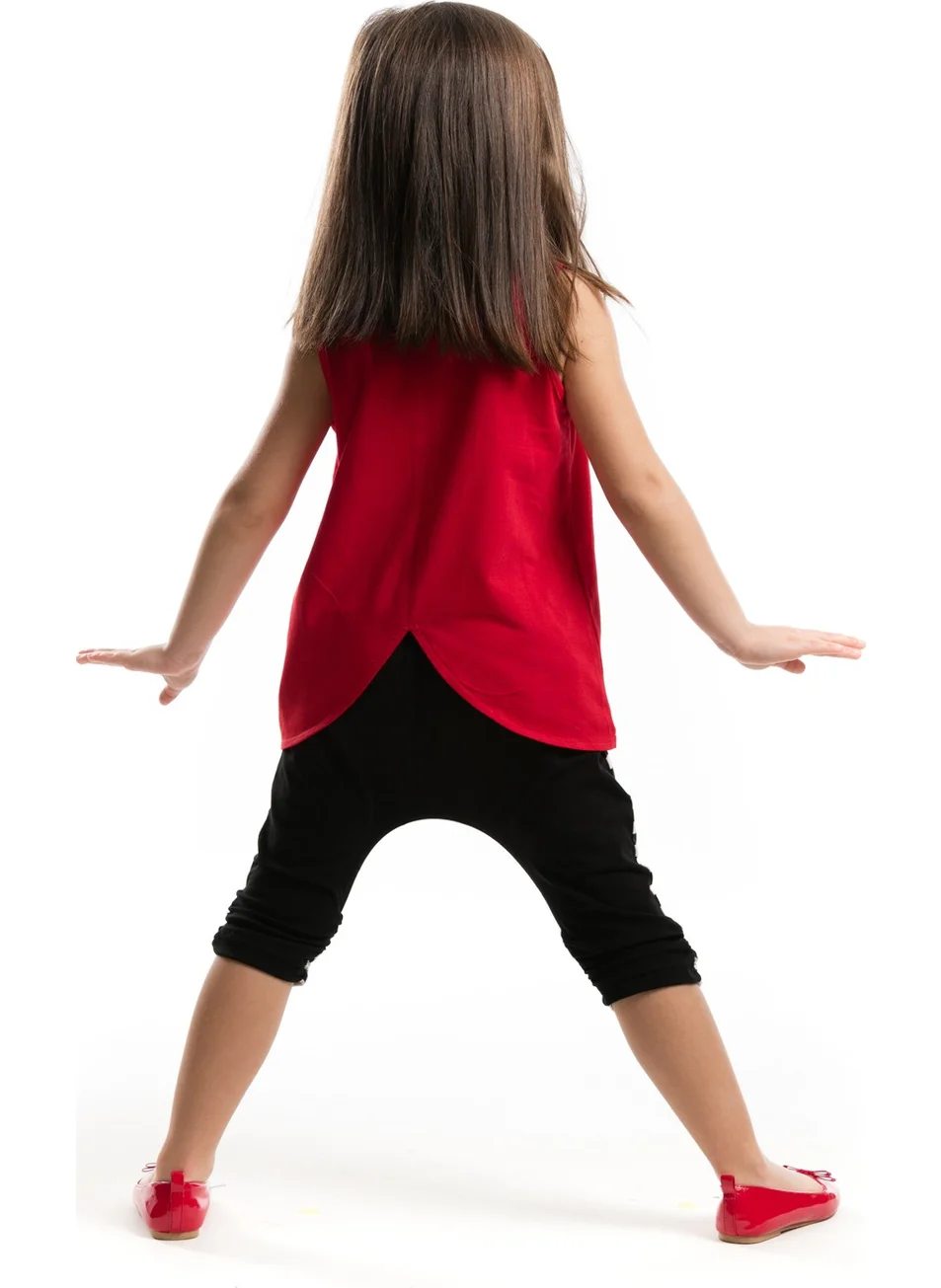 Denokids Fly Fly Girls T-shirt Capri Shorts Set