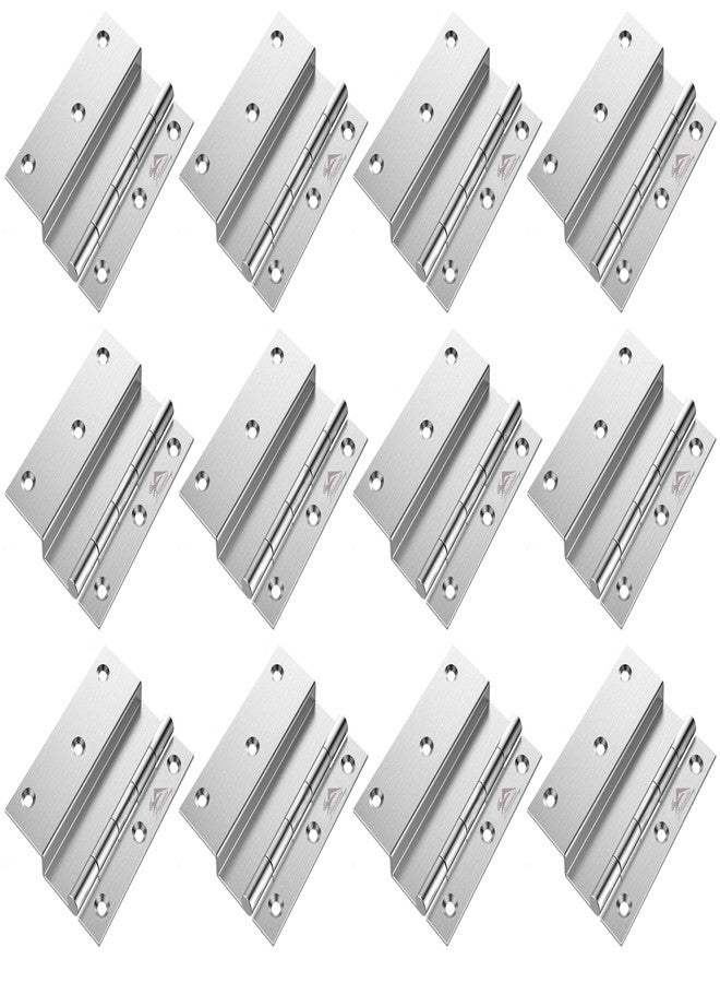Atlantic Stainless Steel L-Hinges 3" X 1/2" X6 MM Matt Finish Pack of 12 - Image 1