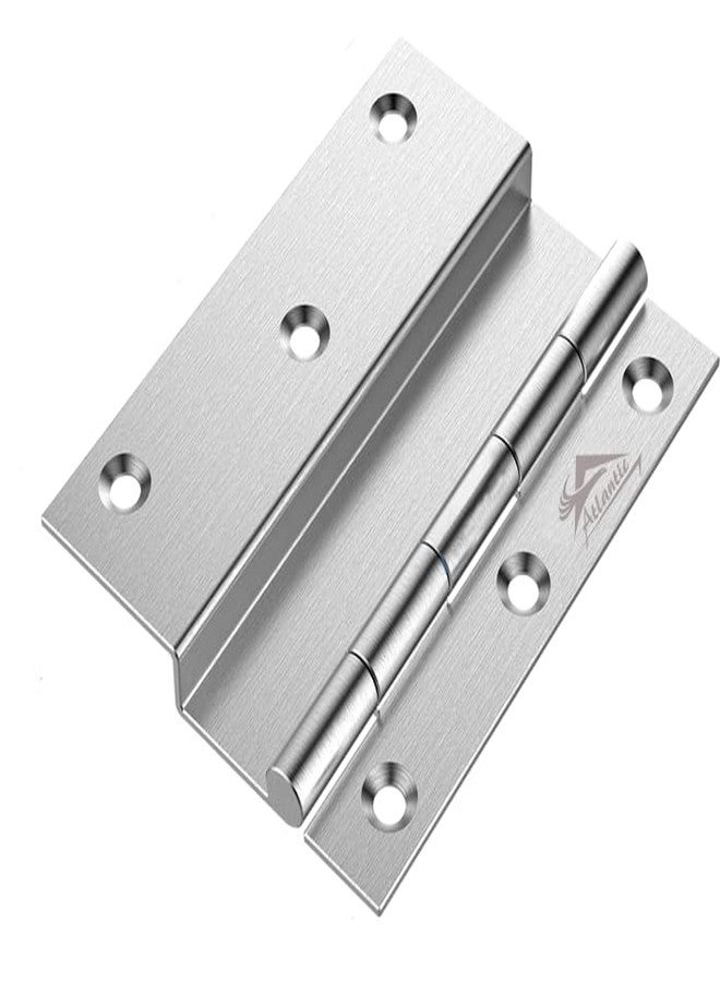 Atlantic Stainless Steel L-Hinges 3" X 1/2" X6 MM Matt Finish Pack of 12 - Image 2