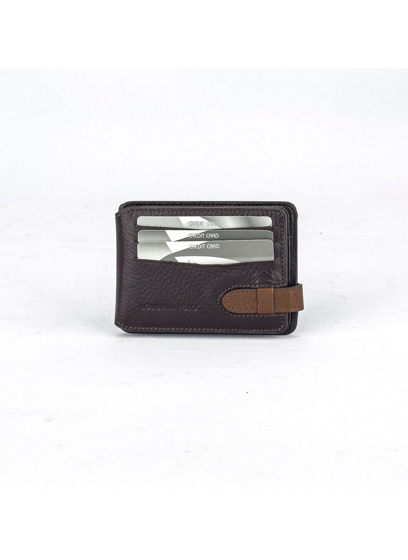 Louisiana Polo Leather Men's Wallet Brown 733  - Image 1
