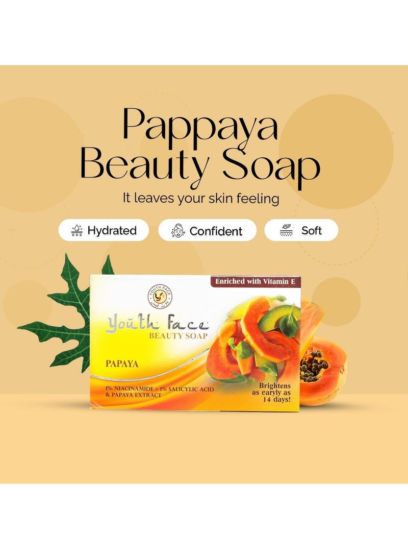 Youth Face Papaya Beauty Soap  135g - Image 3