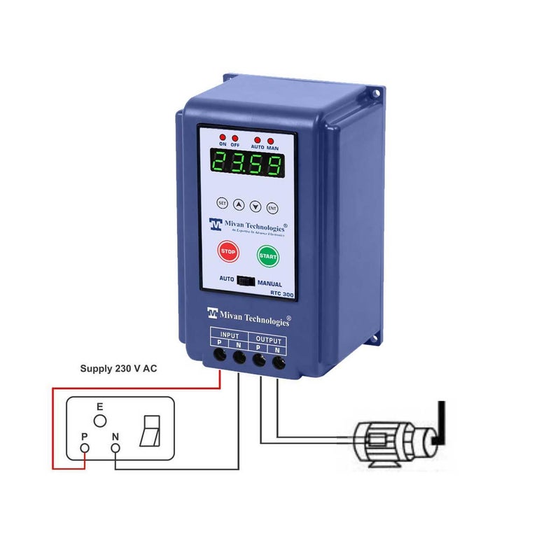 Mivan Technologies RTC 300 HD Digital Time Switch with 16 on Off time with Weekly Off Facility for Single Phase - Image 2