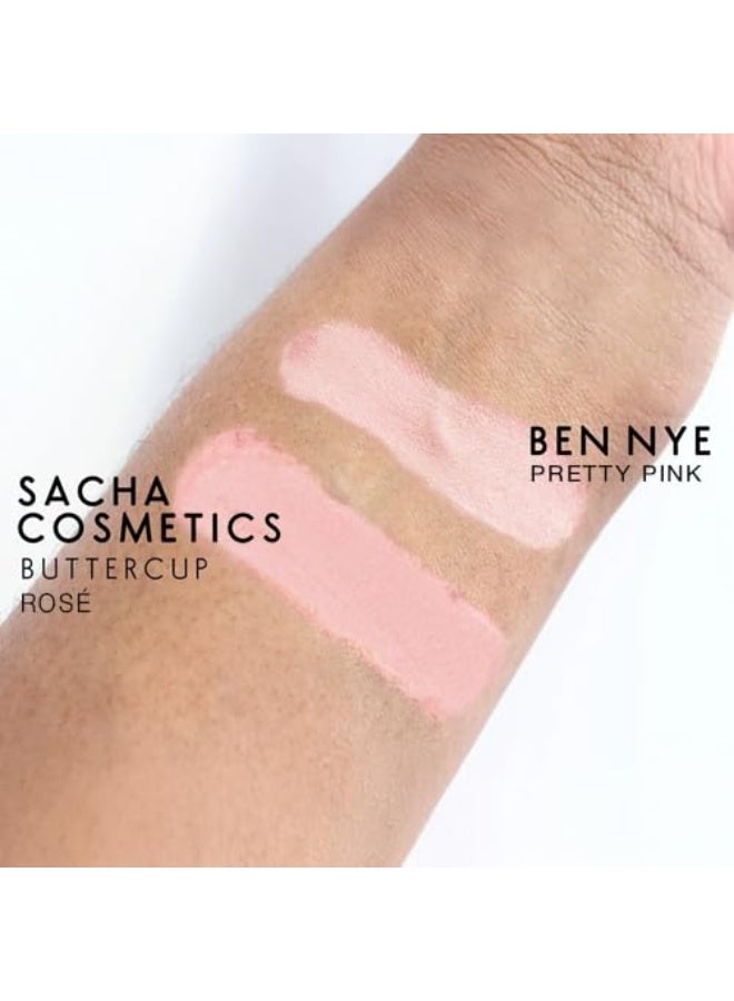 Sacha BUTTERCUP Rosé Setting Powder. No Ashy Flashback. Blurs Fine Lines and Pores. Loose, Translucent Face Powder to Set Makeup Foundation or Concealer. For All Skin Tones, 1.75 oz. - Image 2
