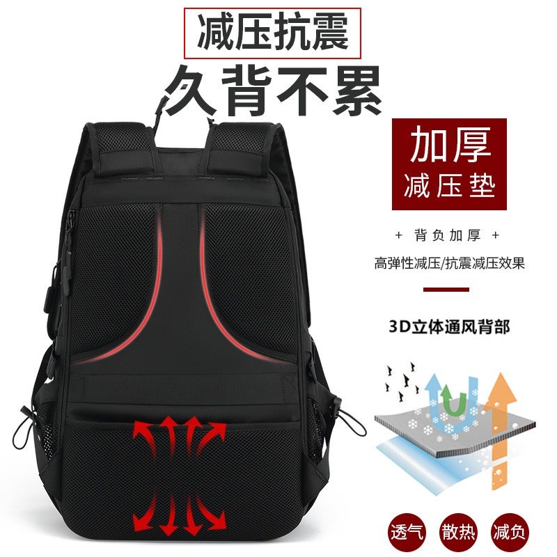 He-Shi Waterproof Hiking Travel Backpack 56-75L Large Capacity Laptop Backpack with USB Charging Port, Anti-Theft, for Men Women Outdoor Camping - Upgraded 50L with Shoe Compartment - Image 5